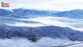 金秋十月 雪润阿万仓湿地