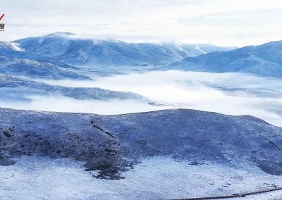 金秋十月 雪润阿万仓湿地